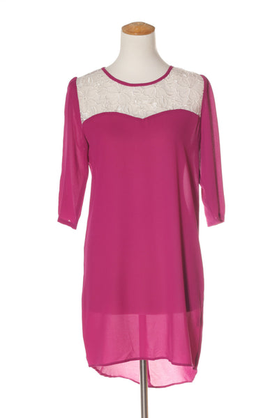 AUGUSTINE INTERNATIONAL "Fred dress maroon" dress! 8-10 - recycle style - 2