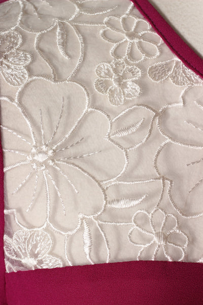 AUGUSTINE INTERNATIONAL "Fred dress maroon" dress! 8-10 - recycle style - 6