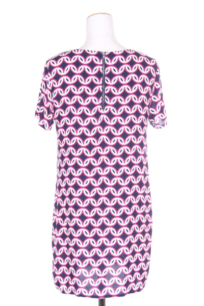 ALL ABOUT EVE - Purple geo print shift dress! 10