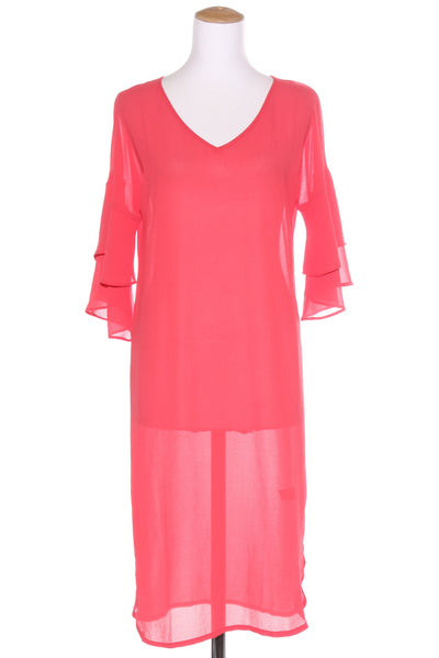 STITCH MINISTRY - Flare sleeve sheer dress - Coral! 10