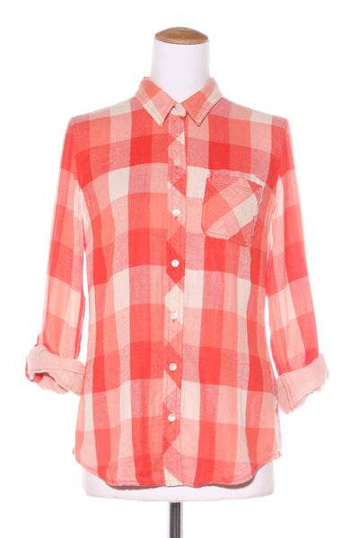 LUCKY BRAND - Orange check lined cotton shirt! 12