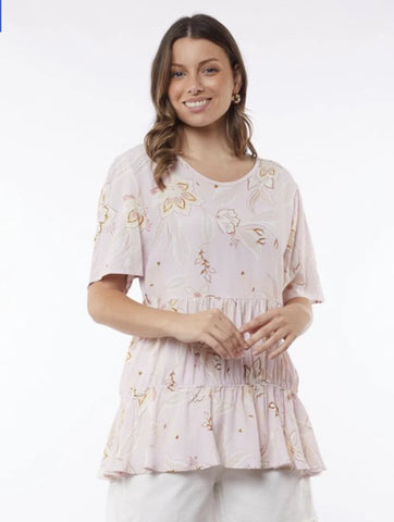 FOXWOOD - Pink paisley top! 8-10