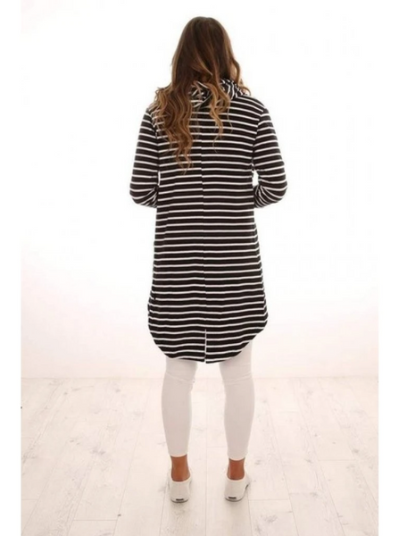 SILENT THEORY (BN) Ashleigh stripe hooded cardi! 18