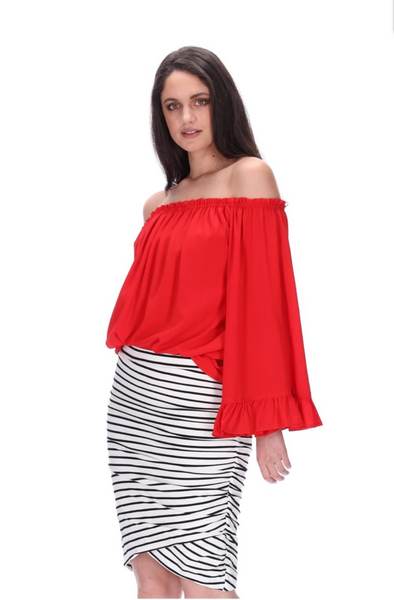 PRETTY BASIC By Augustine - Stripe meow skirt long! 12