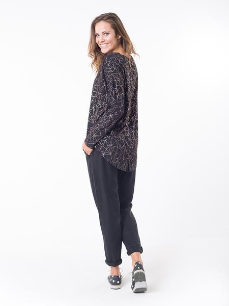 ELM - Bronze foil geo print top! 12