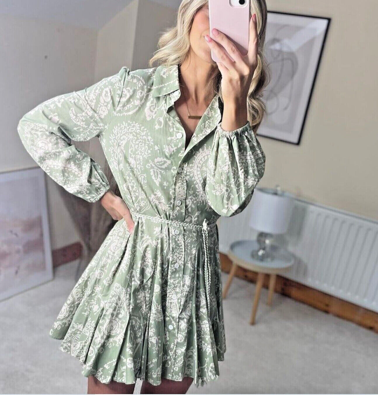 Zara cream shirt best sale dress