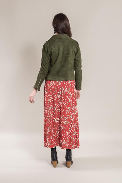 VASSALLI (LN) "Suedette cropped" biker jacket! 10